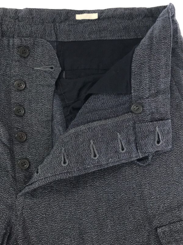 COMOLI コモリ 14SS リネンシルクイージーカーゴパンツ ネイビー