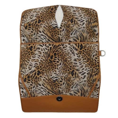 タイ　エイ革製　三つ折り長財布 エイ革財布】レディース 三つ折り財布 スティングレイ【金運