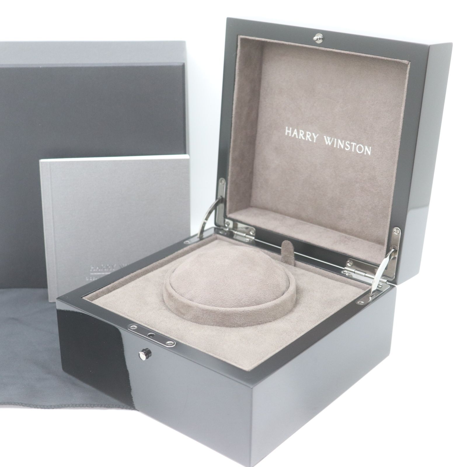 ITMP81WKTREG HARRY WINSTON ハリーウィンストン 時計用 純正箱 ケース 空き箱 ボックス BOX 黒 保管 保存 インテリア