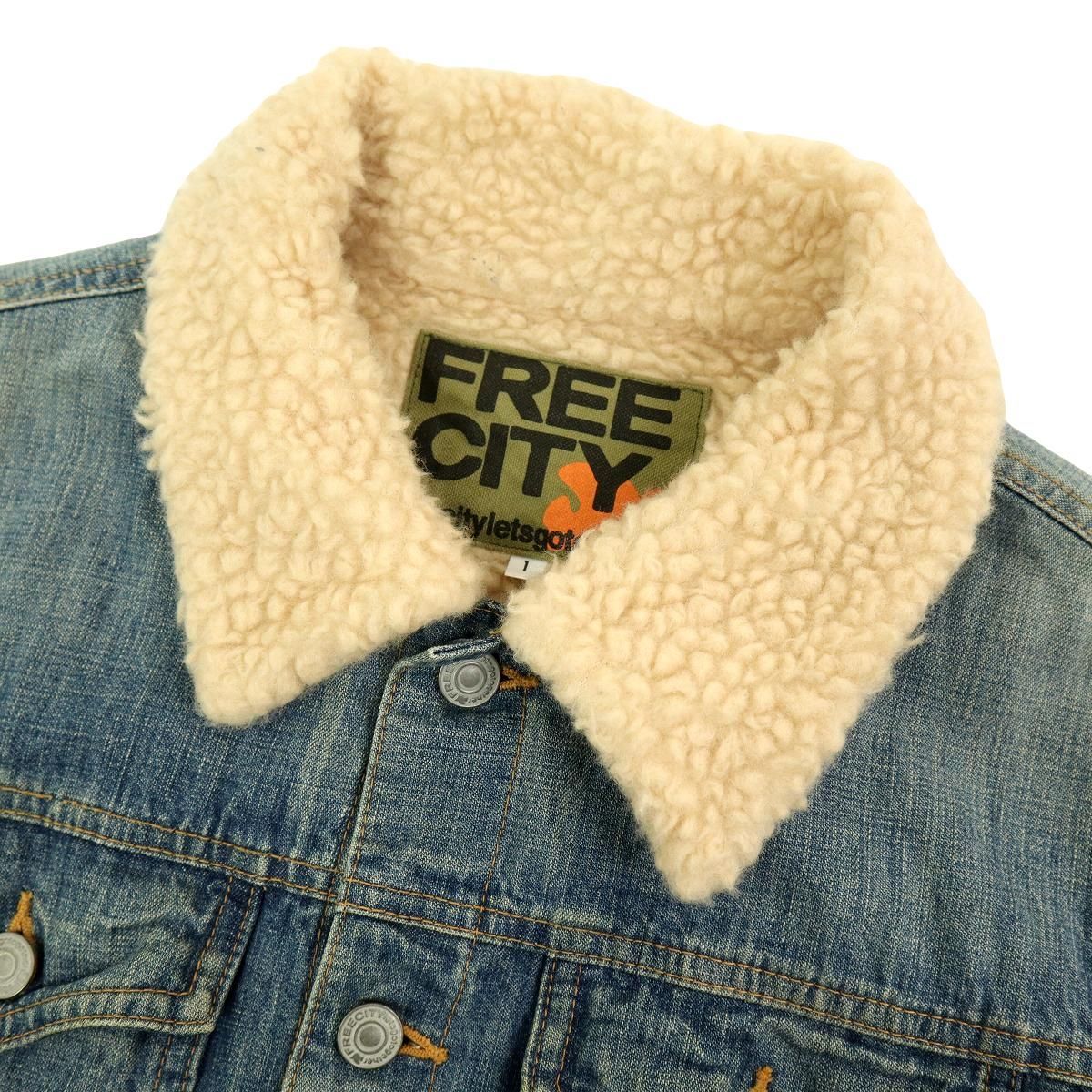 B1842】【美品】FREECITY フリーシティー デニムジャケット ランチ 