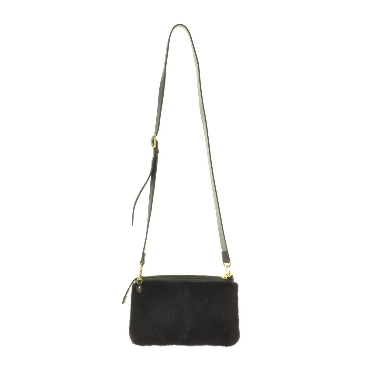 A.D.M.J.accessoiresdemademoiselle】ミンクファー レザーショルダー  