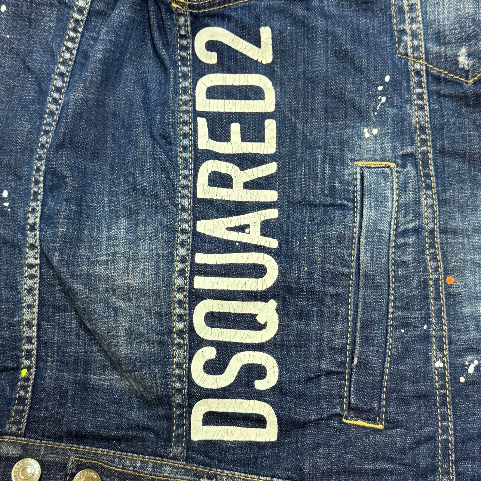 DSQUARED2 DARK TECHNO SURF WASH DAN JEAN JACKET ダークテクノサーフ 