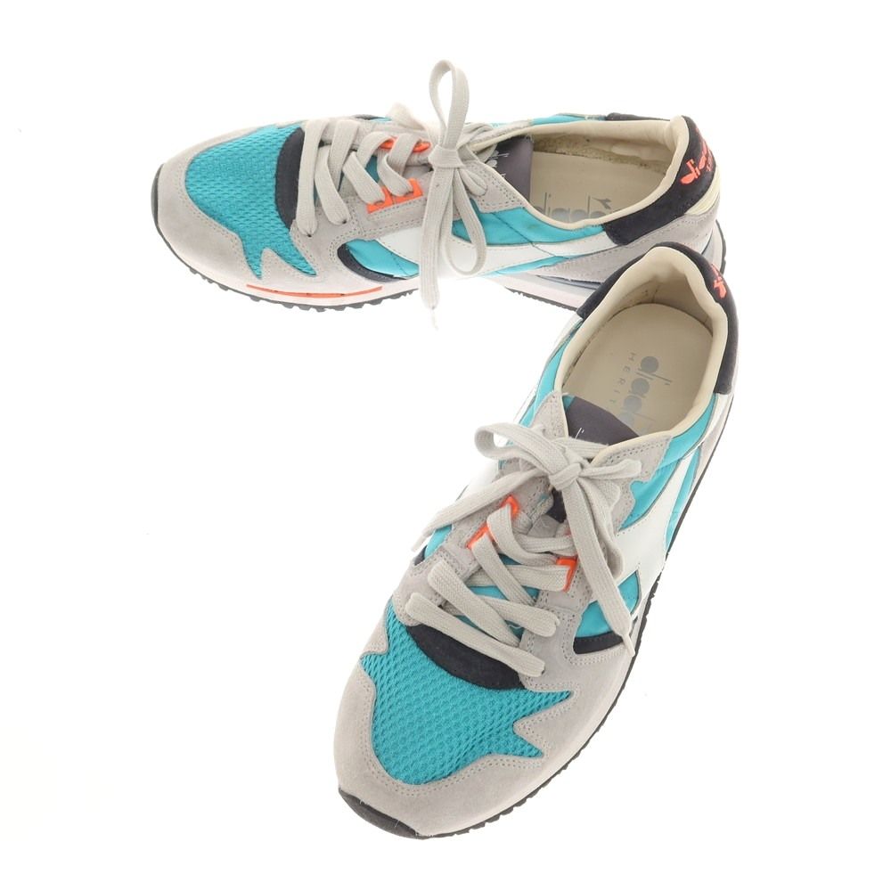 【中古】【未使用】ディアドラ Diadora HERITAGE EXODUS スニーカー ブルーxグレー【サイズ27】【メンズ】