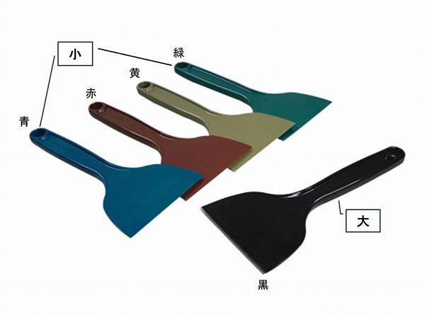 MPFナイロンヘラ 緑 小 入数：1セット(5本入) MPF-NHS-GR(021470-009)