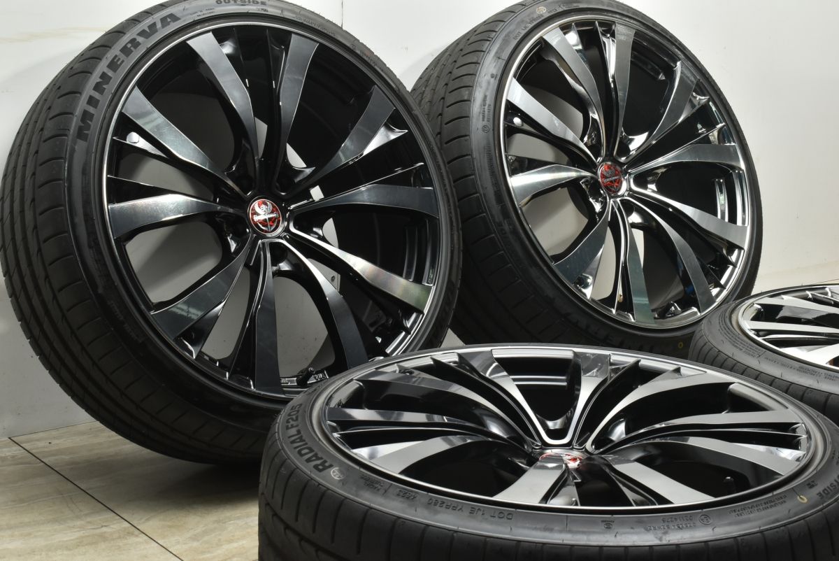 美品】プレミックス サッシカイア 20in 9.5J +45 PCD114.3 ミネルバ 
