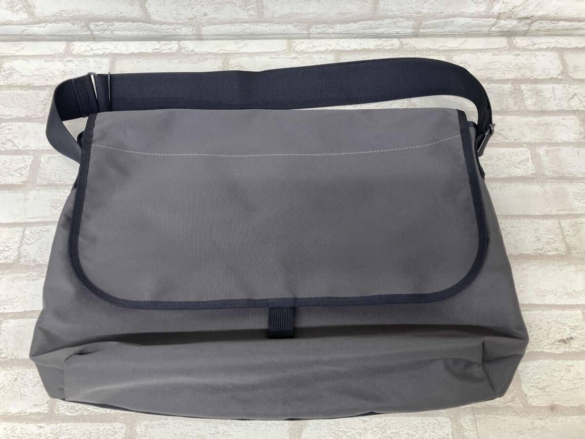 PORTER Margaret howell ポーター マーガレットハウエル メンズ カーキ ブラック ショルダーバッグ メッセンジャーバッグ