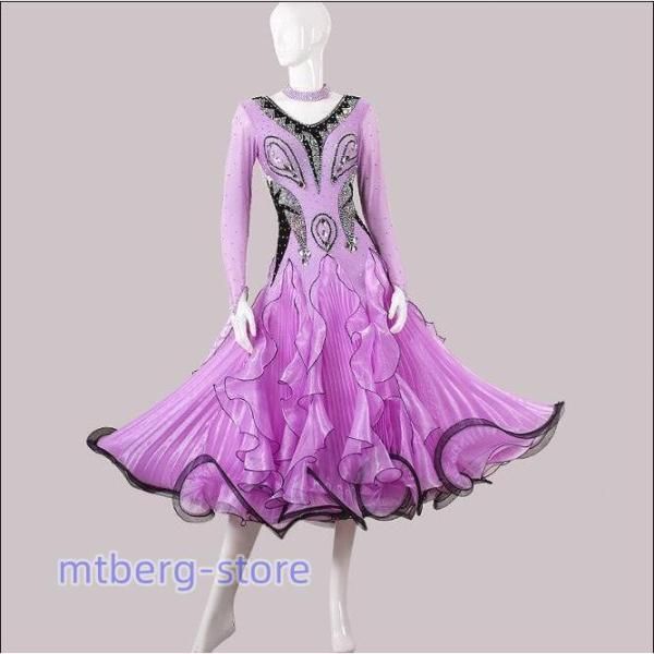 社交ダンスドレス モダンダンス　キラキラ　シャンパン オーダーメイド 社交ダンスドレス モダンダンス キラキラ シャンパン オーダーメイド