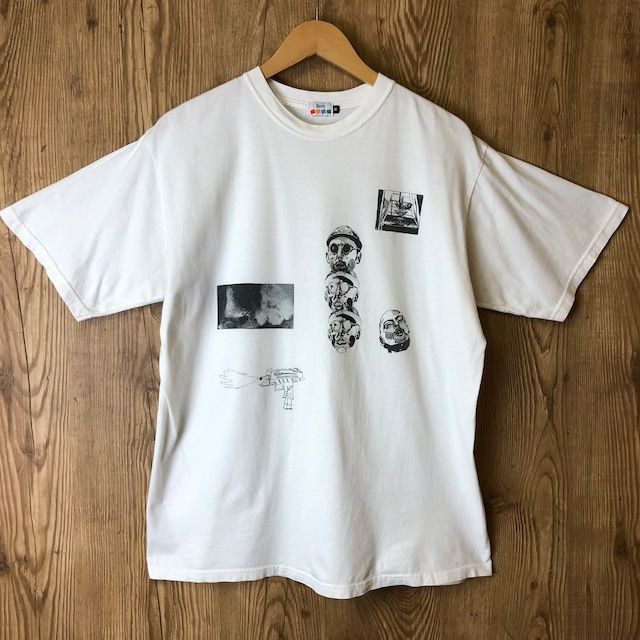 ロンドン発 SCRT シークレット グラフィック アート デザイン Tシャツ メンズ Mサイズ ストリート フォト コラボ イギリス ブランド 古着 e24051415
