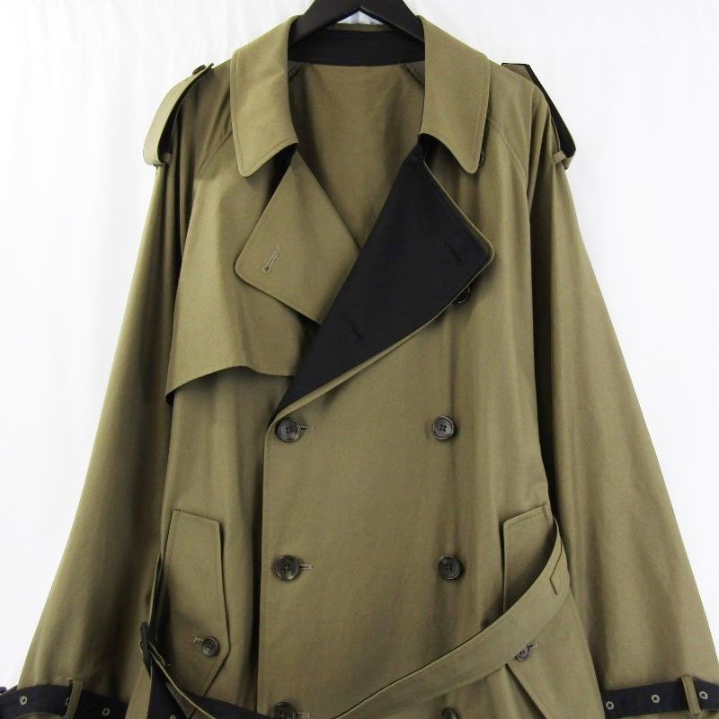 ジャケット・アウター stein 23ss Contrast Trench Coat stein(シュタイン) OVERSIZED CONTRAST TRENCH COAT オーバー