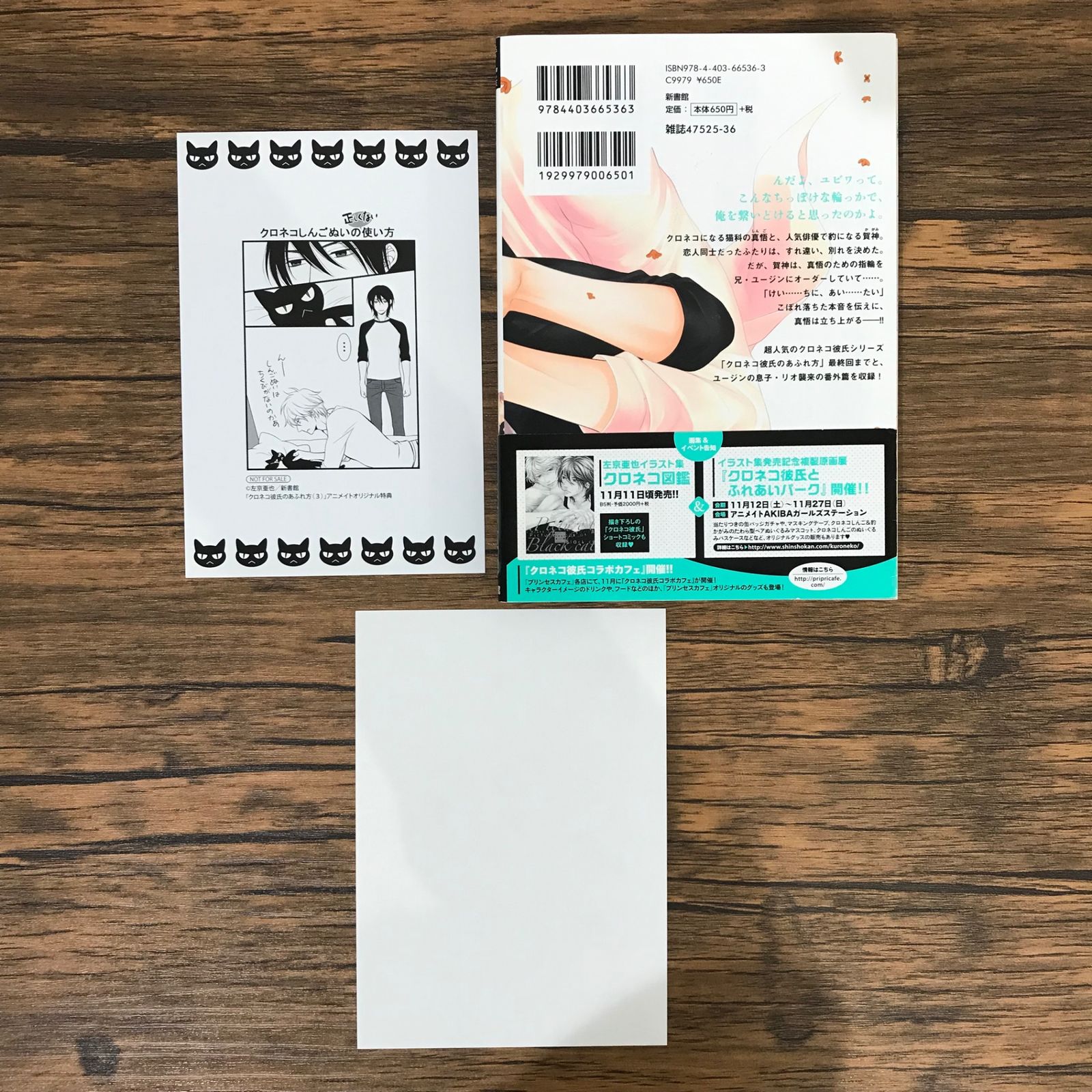 初版】クロネコ彼氏のあふれ方 3巻/左京亜也/GF-0225009410-YP