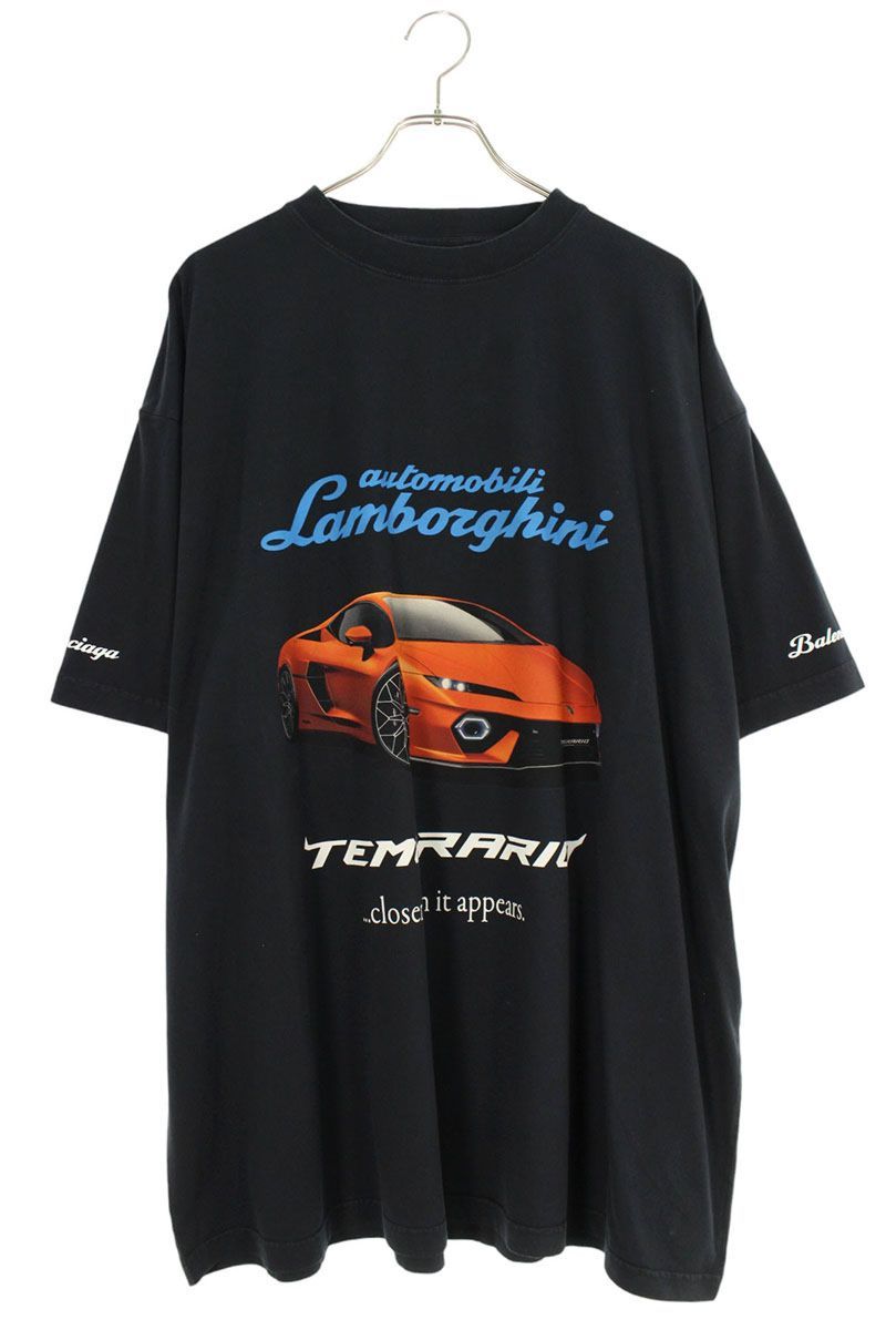 【美品】VALENTINO ロゴ Tシャツ XS ※クリーニング済み バレンシアガ 25AW 831305 TSVP9 ランボルギーニロゴプリント