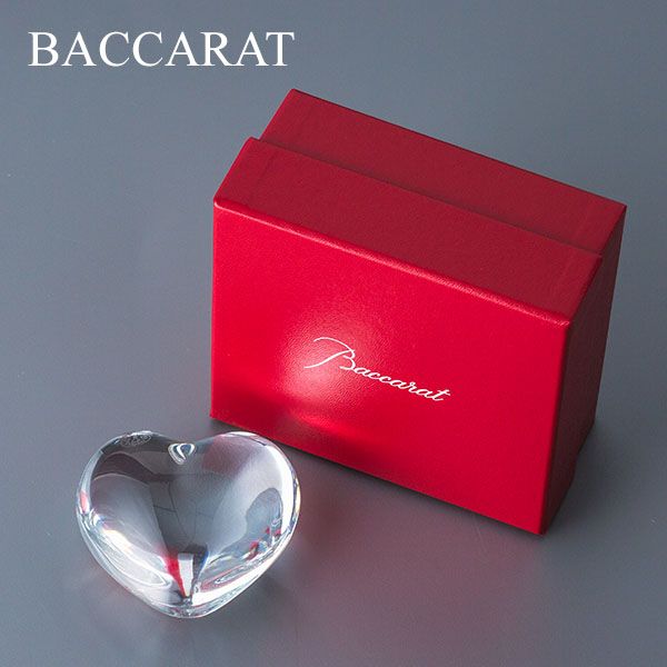 バカラ Baccarat ペーパーウェイト ハート 文鎮 クリア 1761531 Coeur Heart clear クリスタル BAC-0103-000