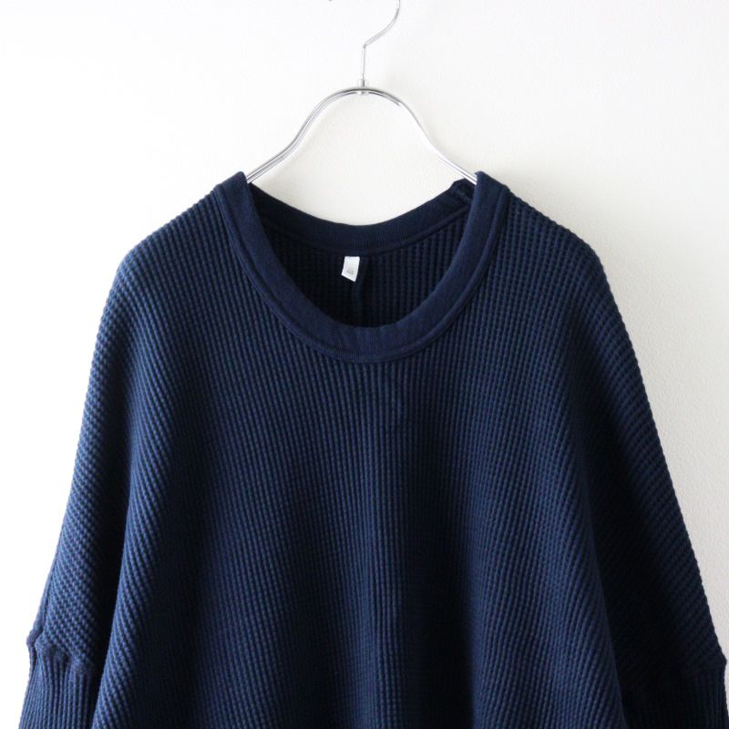 フィルマム FIRMUM コットン ヘビーワッフルニット ワイドプルオーバー 