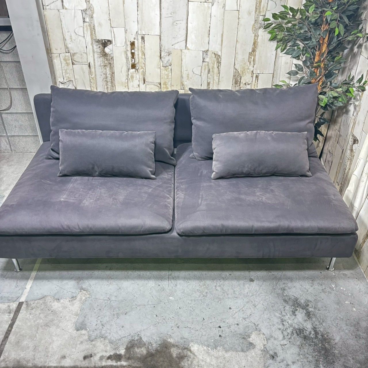 IKEA SÖDERHAMN ソーデルハムン 3人掛け ソファ サムスタ ダークグレー