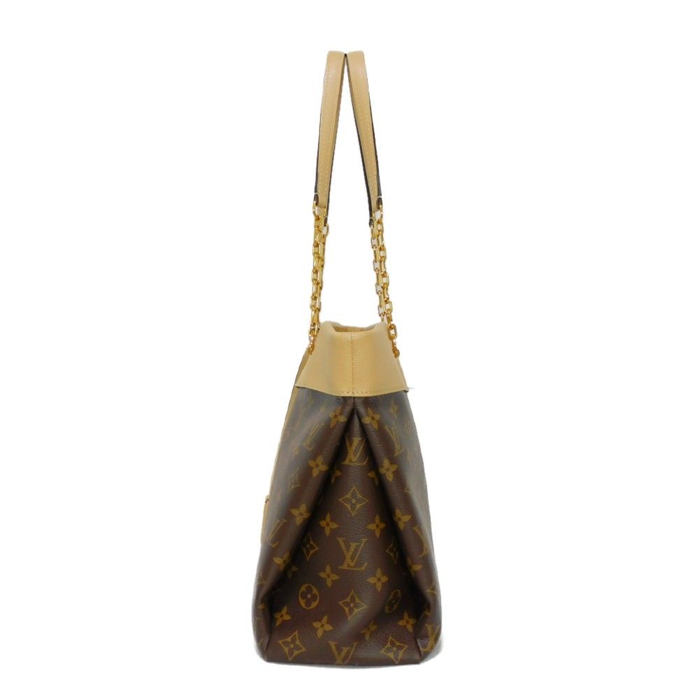 LOUIS VUITTON ルイ・ヴィトン パラス ショッパー LVロゴ フラワー ベージュ モノグラム デュンヌ ショルダーバッグ M41580