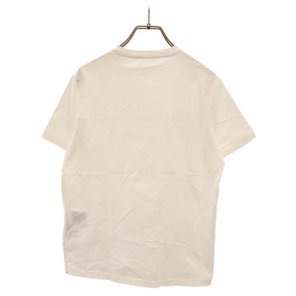 PRADA (プラダ) Interlock Tee ロゴプリント半袖Tシャツ ホワイト  