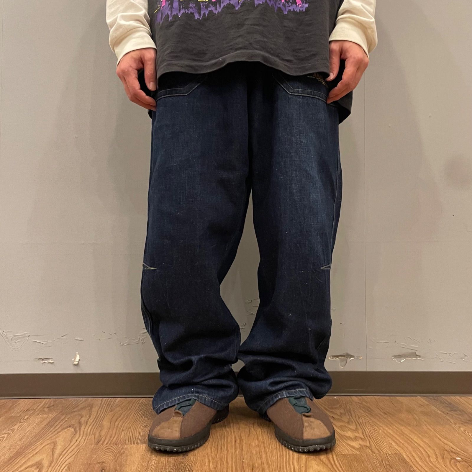 Like a Vintage 雰囲気◎ 30 s サンプリング 太デニムパンツ hiphop pants Buggy denim Pants