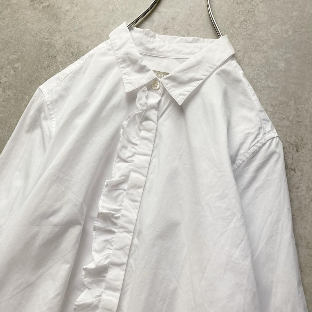 美品 MARGARET HOWELL マーガレットハウエル 長袖シャツ フリル
