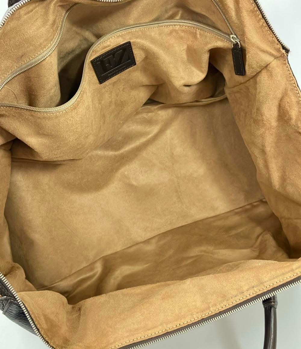 エルメネジルドゼニア レザーボストンバッグ