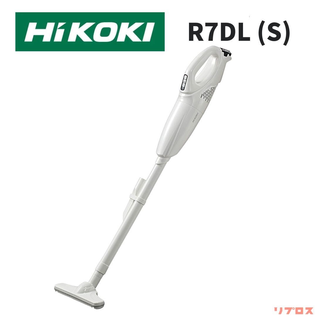 HiKOKI ハイコーキ コードレスクリーナー 7.2V 1.5Ah バッテリー ACアダプター付 パネルスイッチ ホワイト R7DL S 軽量 掃除機 集じん 日立
