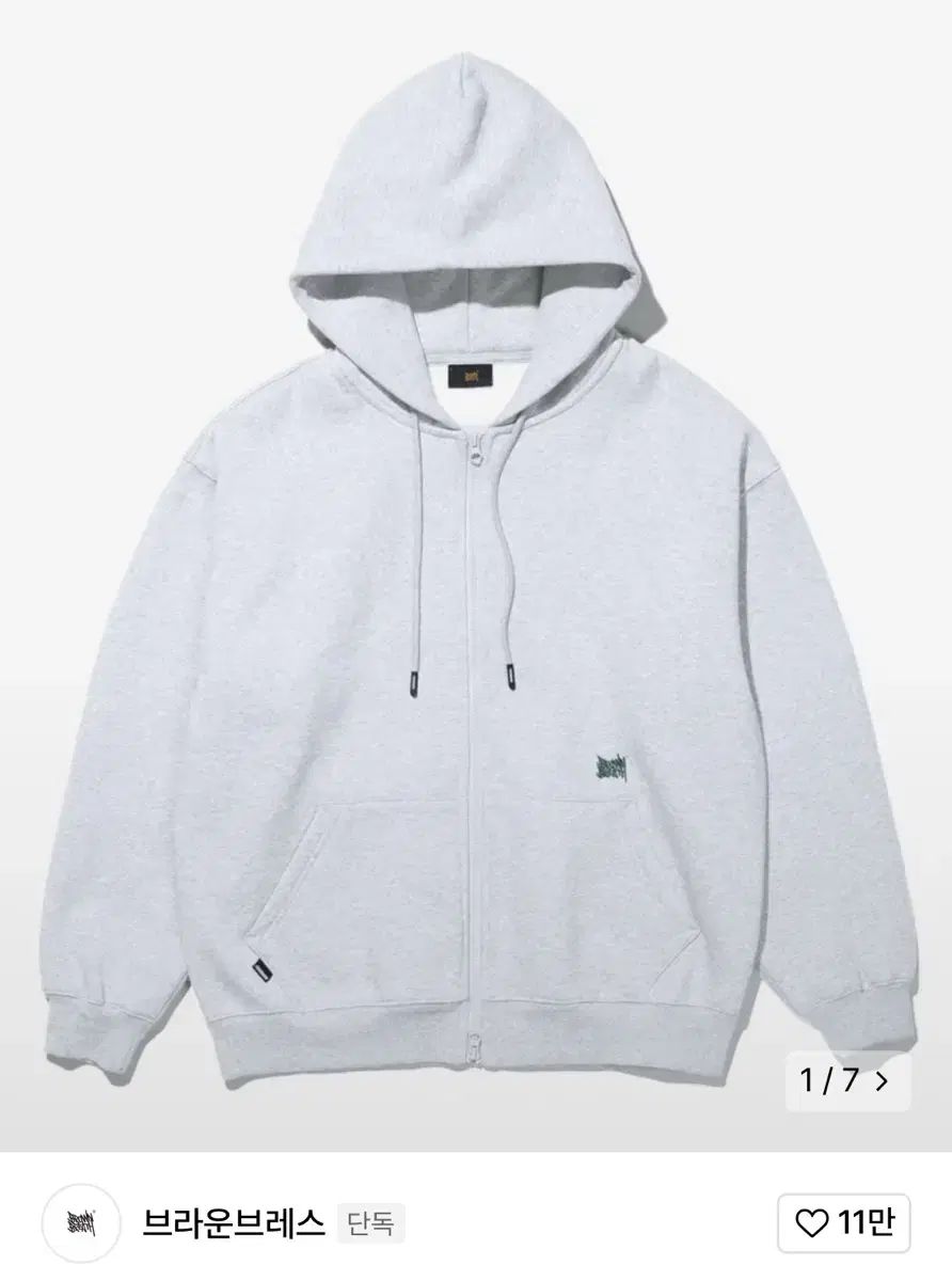 BROWNBREATH ブラウンブレス ジップアップパーカー フード付き 23FW TAG ZIP ー UP HOODIE AS