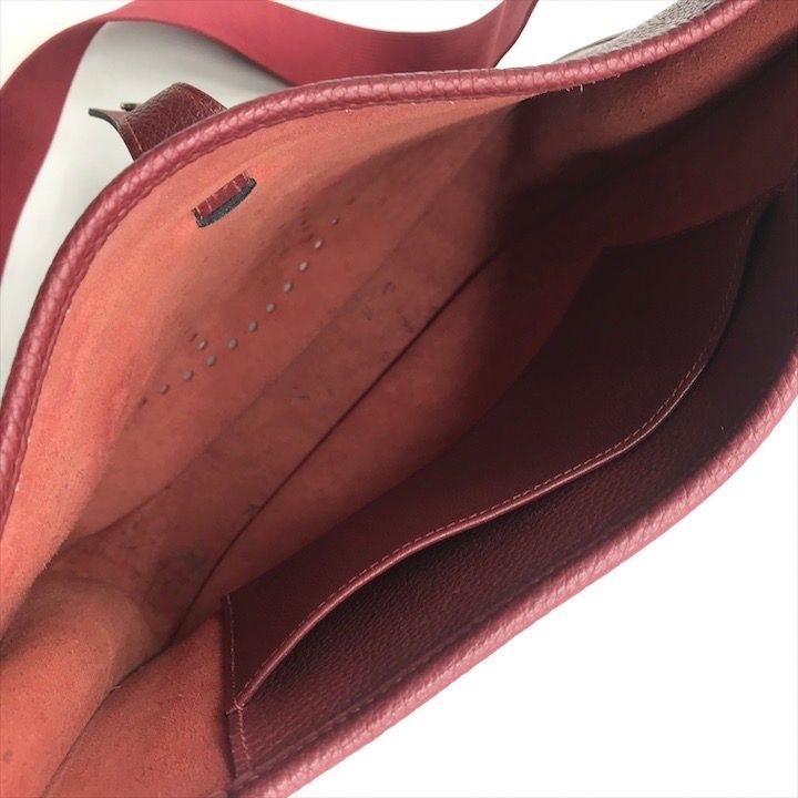 良品 HERMES エルメス エヴリン アン ボルドー シカクE刻印 ショルダー バッグ k397 良品 HERMES エルメス エヴリン アン ボルドー シカクE刻印 ショルダー
