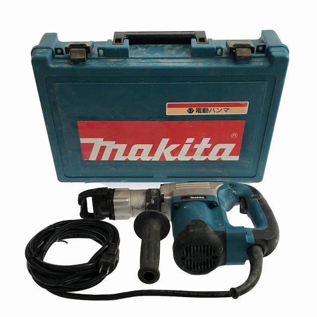 ☆中古品☆makita マキタ 100V 電動ハンマー HM0830 ケース付 六角軸 コンクリートブレーカー ハツリ機 はつり機 斫り機 98894  - メルカリ