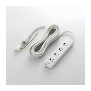（まとめ）エレコム EURoHS指令準拠マグネット付抜け止めタップ T-ECOH3450NM