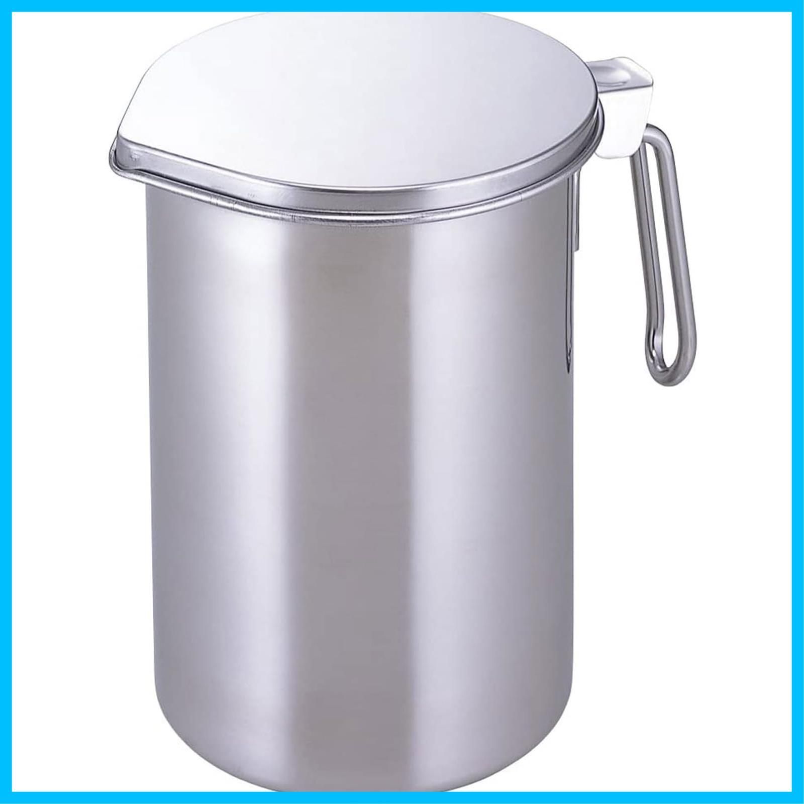 在庫 油こし器 ろ過 シンプル 油をキレイに再生 揚げ物油入れ 液だれしにくい サビにくい ステンレス 活性炭カートリッジ式 燕三条 1.2L オイルポット 26305 下村企販