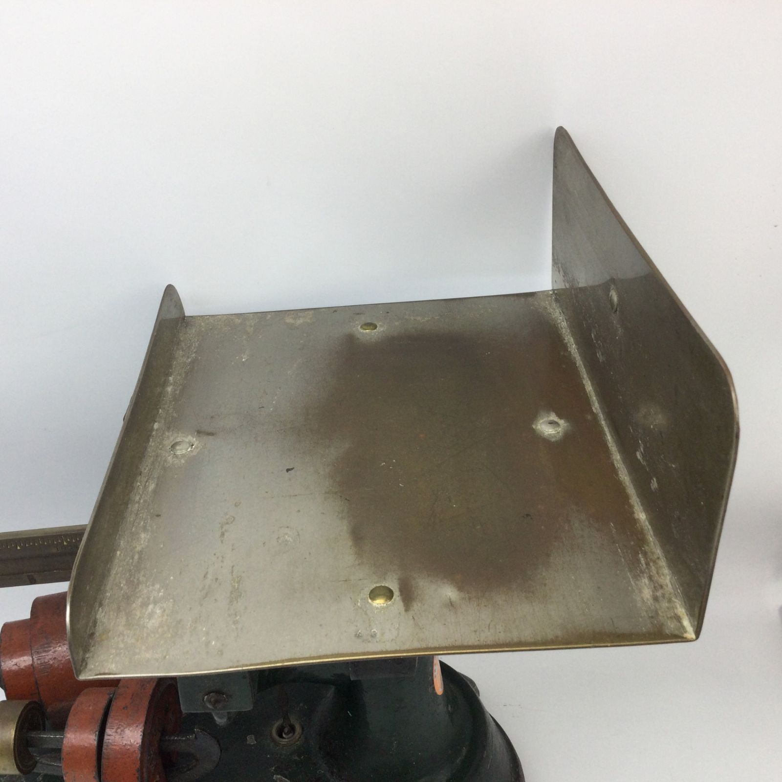 5397 【昭和レトロ】MIZUSHIMA 上皿桿秤 さおはかり 錘付き 上皿天秤