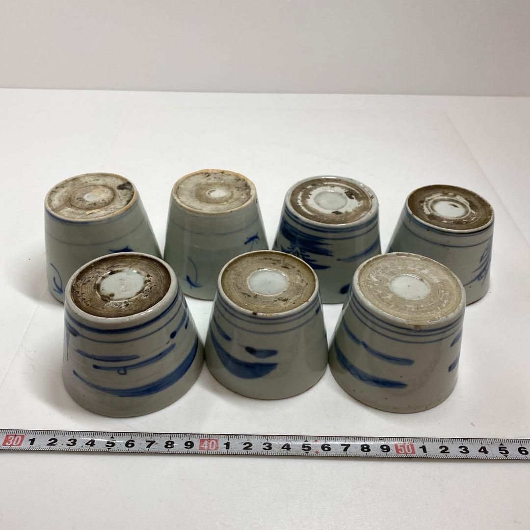 古伊万里　染付蕎麦猪口22客　東Y6-1204③ 古伊万里 染付蕎麦猪口22客 東Y6-1204③ - メルカリ