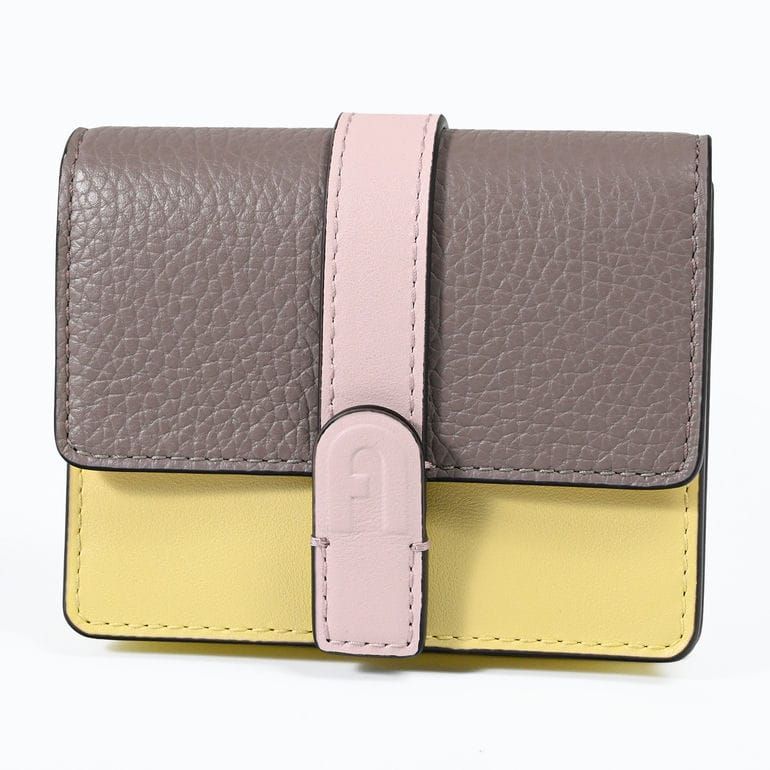 フルラ FURLA カードケース 名刺入れ GRAZIA グラジア レディース グレー系 イエロー ピンクベージュ WP00499 BX1588 3781S 純正紙袋 リボン付き