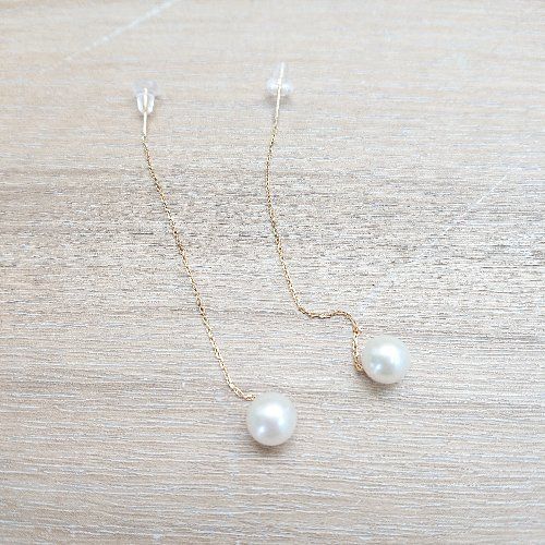 ◇ ◎ con affetto コンアフェット シンプル 18K 真珠 パール アメリカンピアス ゴ－ルド レディース E - メルカリ