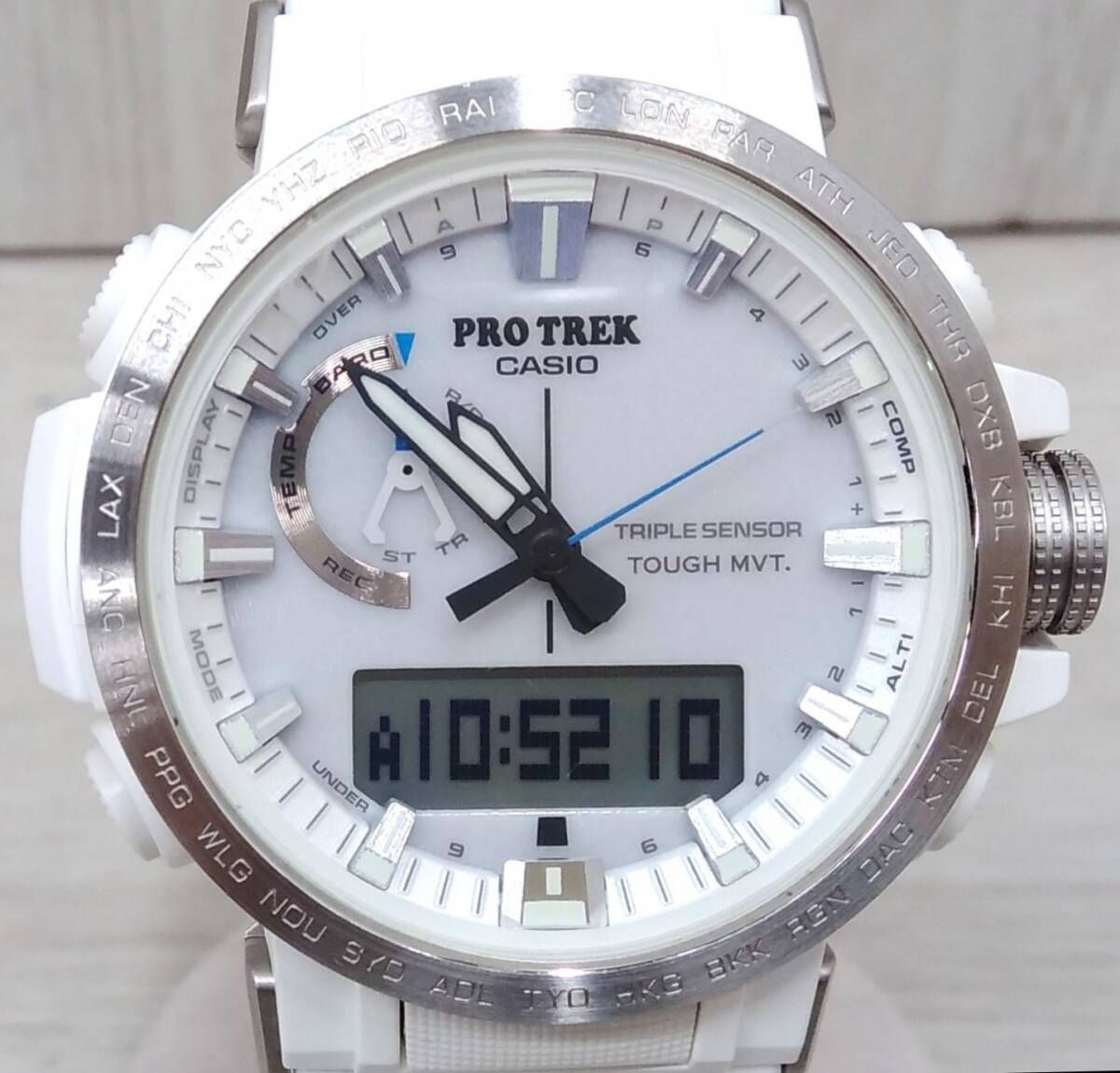 CASIO カシオ PRO TREK プロトレック PRW-60 202A**** Climber Line クライマーライン 白 ソーラー電波 腕時計