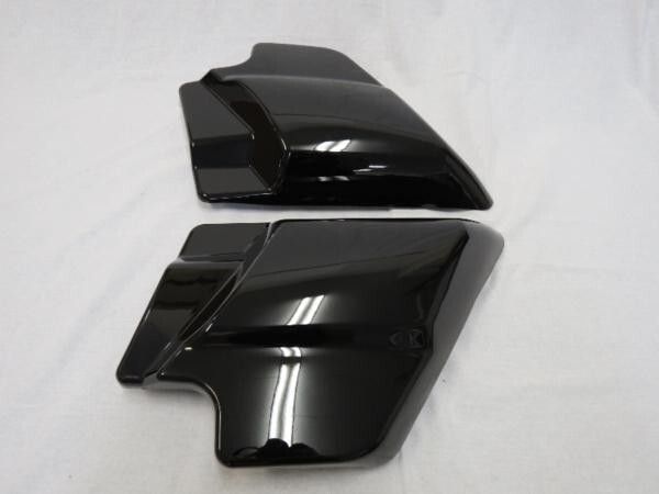 当店の商品全て正規品！ 品 harley用 サイドカバー 標準 サドルバック 延長用 スムース 2014- 黒