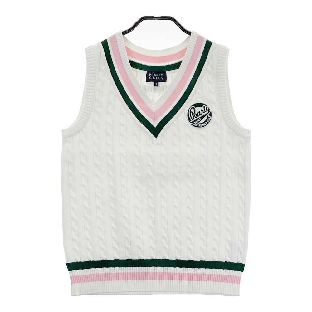 新品］PEARLY GATES レディース ベスト ホワイトサイズ1