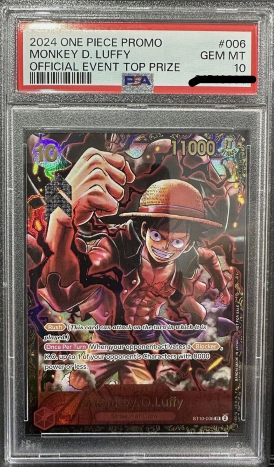 がんばルフィ　海外　チャンピオンシップ　フラッグシップ　PSA10 ラスト　英語 がんばルフィ 海外 チャンピオンシップ フラッグシップ PSA10 英語