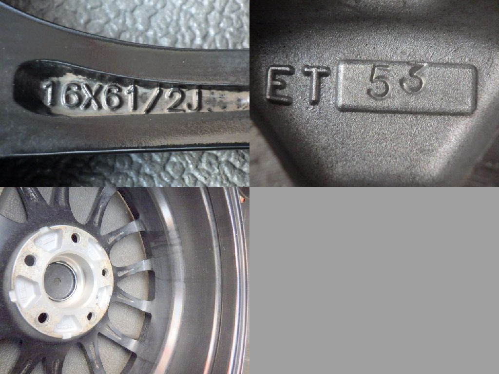 2953 B▲送料無料▲BADX D.O.S VC-1ホイール▲16x6.5J 5穴 PCD114.3 53▲4本