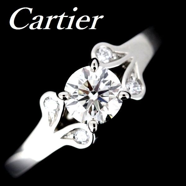 カルティエ バレリーナ ダイヤモンド 0.35ct H-VVS1-3EX リング #47