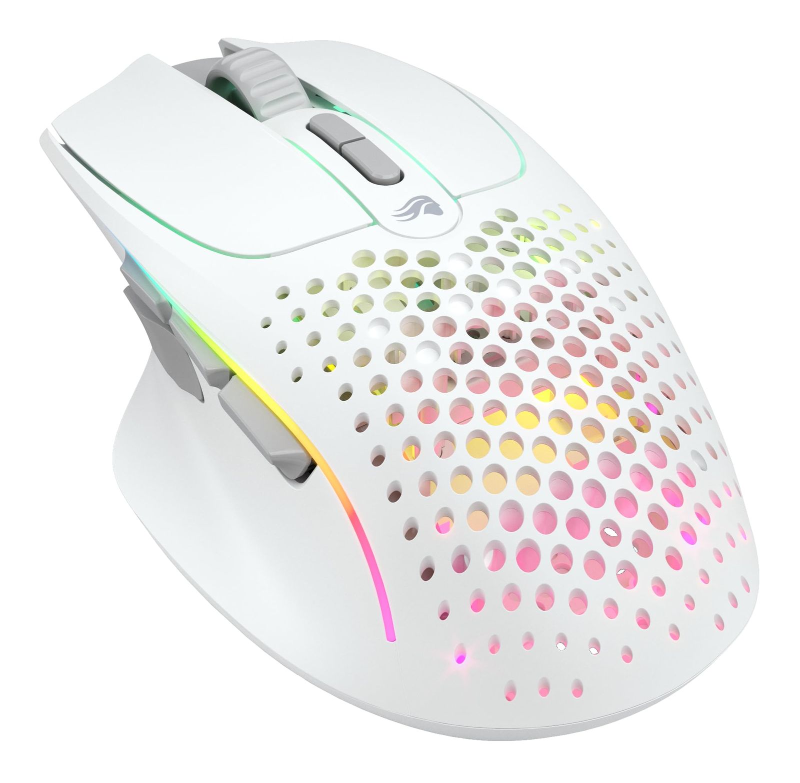 Glorious MODEL I 2 Wireless 超軽量75g 大容量バッテリー搭載 RGB 2.4Gワイヤレス Bluetooth接続対応 エルゴノミック ゲーミングマウス マット マットホワイト Model I2 Wireless モダン