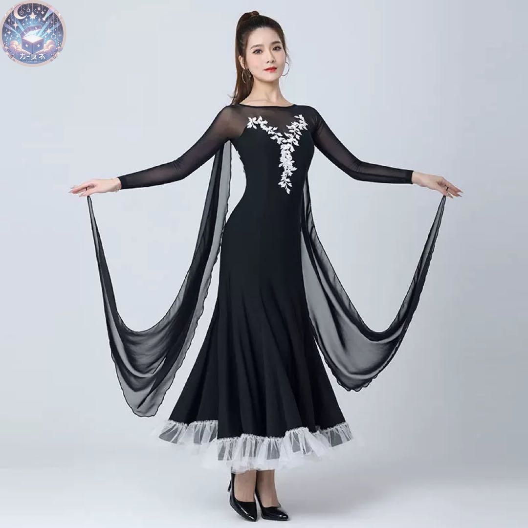 ♥ デモや競技会 ダンスパーティーにオススメ フロート付きスタンダードドレス