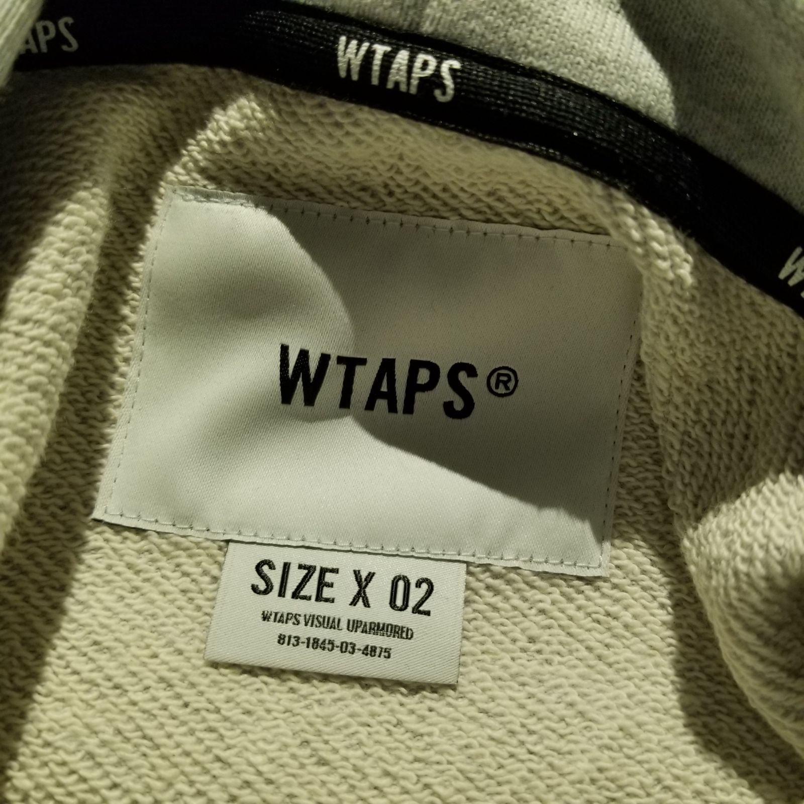 WTAPS 25ss ACADEMY / HOODY / COTTON ASH GRAY 02 ダブル