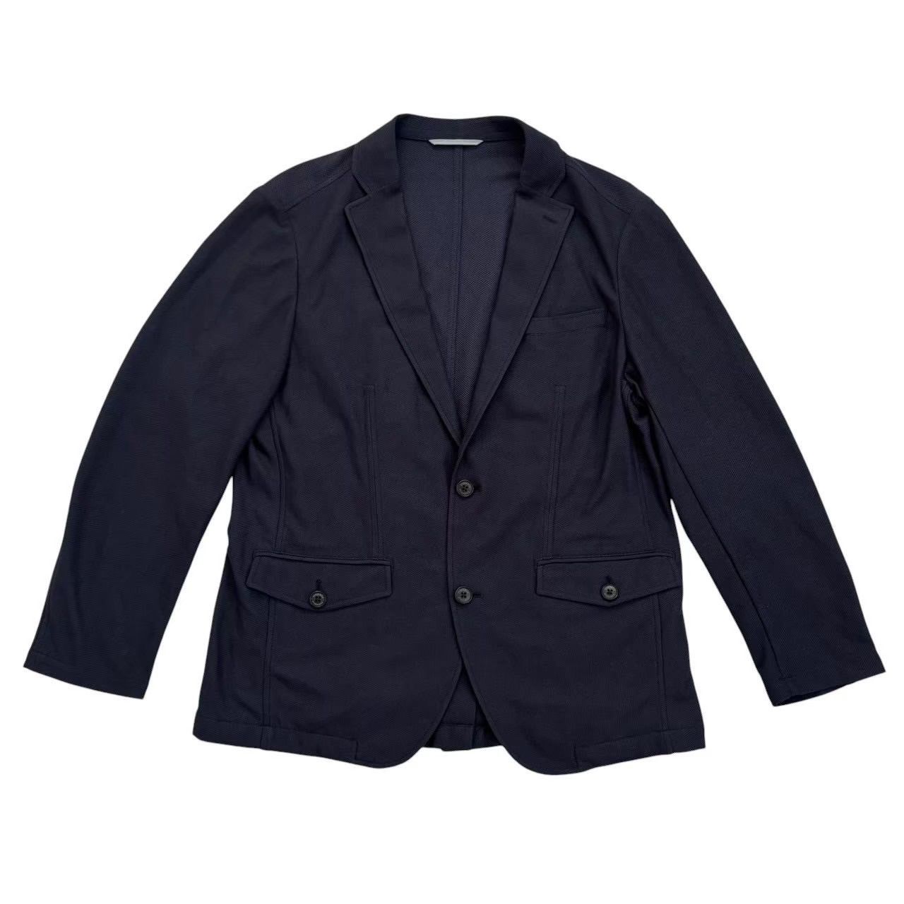 Crocodile クロコダイル ジャケット 紺 スーツ ビジネス ワニ メンズ L