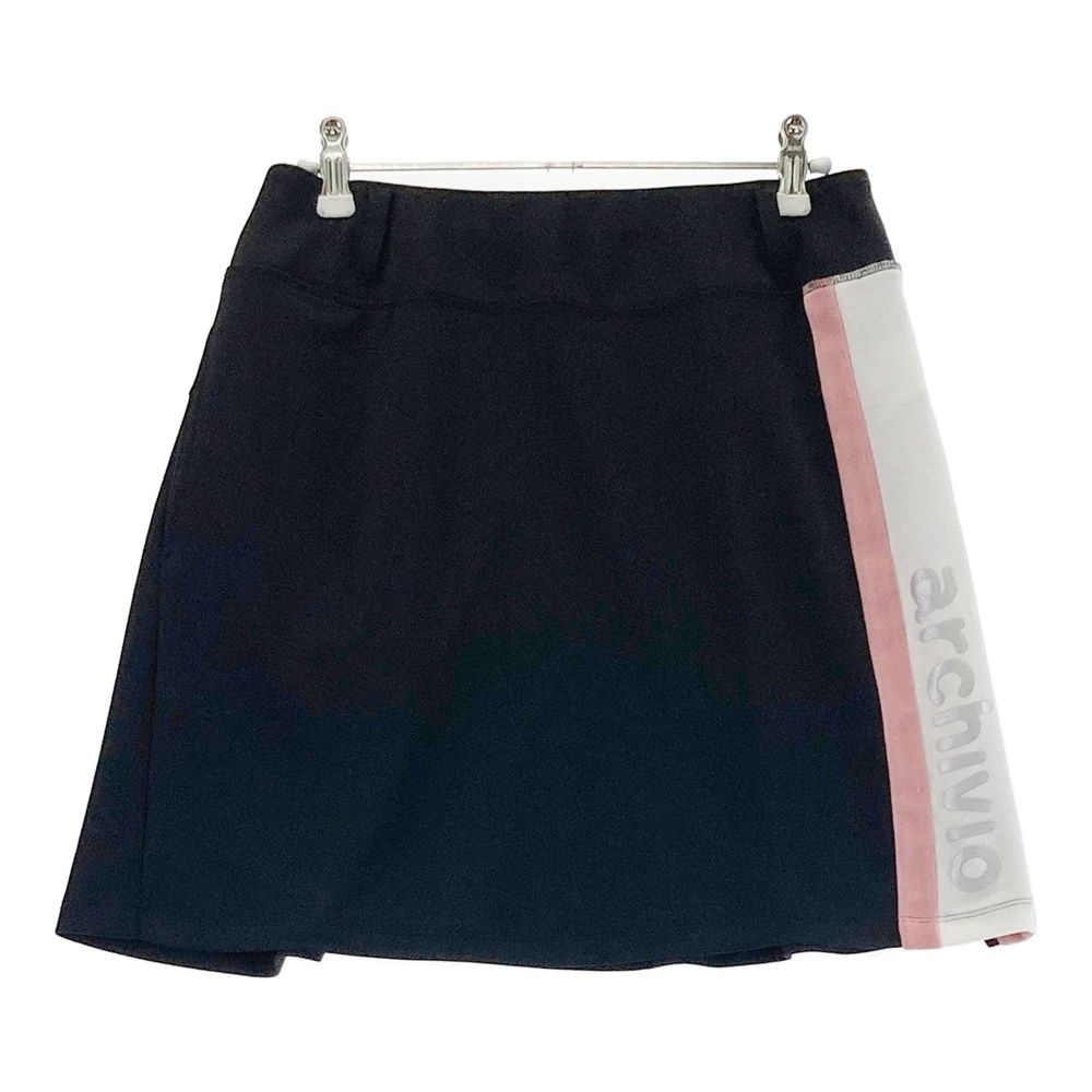 サイズ 40 ARCHIVIO アルチビオ パイル地 切替 スカート ブラック系 240101448307 ゴルフウェア レディース ストスト