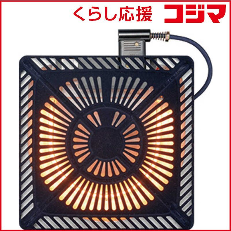 ユアサ 取替用こたつヒーター 600Wハロゲン 人感センサー付き YKH-H601ES-DKB