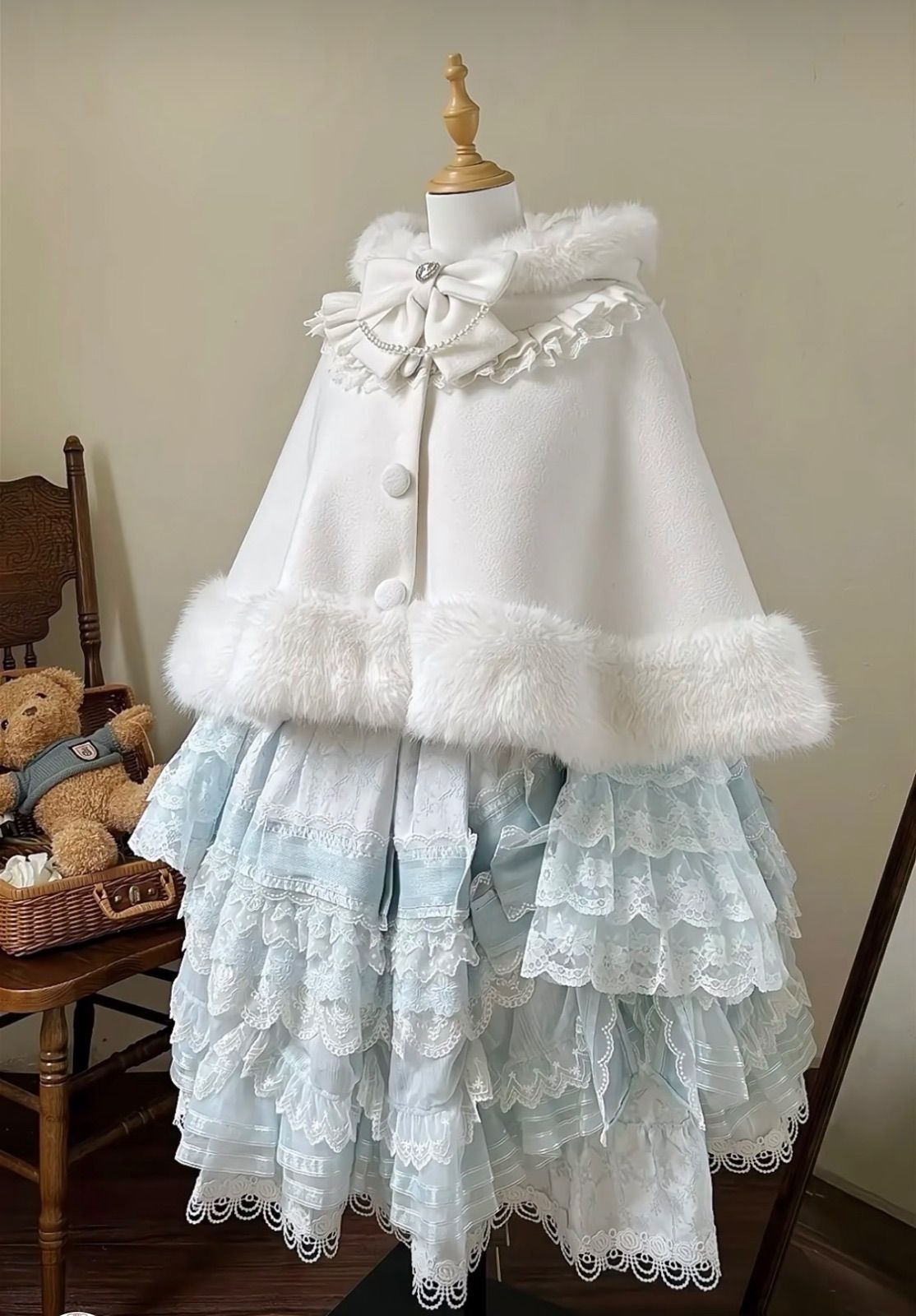 卓矢エンジェル 羽織りフレアスカート 90s TAKUYA ANGEL Velour Switched Wide Pleats Iridesent