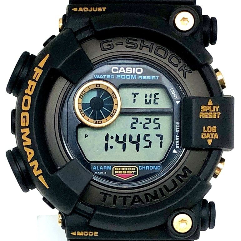G-SHOCK FROGMAN '99 DW-8200BU-9AT黒金蛙　カシオ SUB【G-SHOCK】黒金蛙が来たー！ 開封の儀 ゴールドチタン