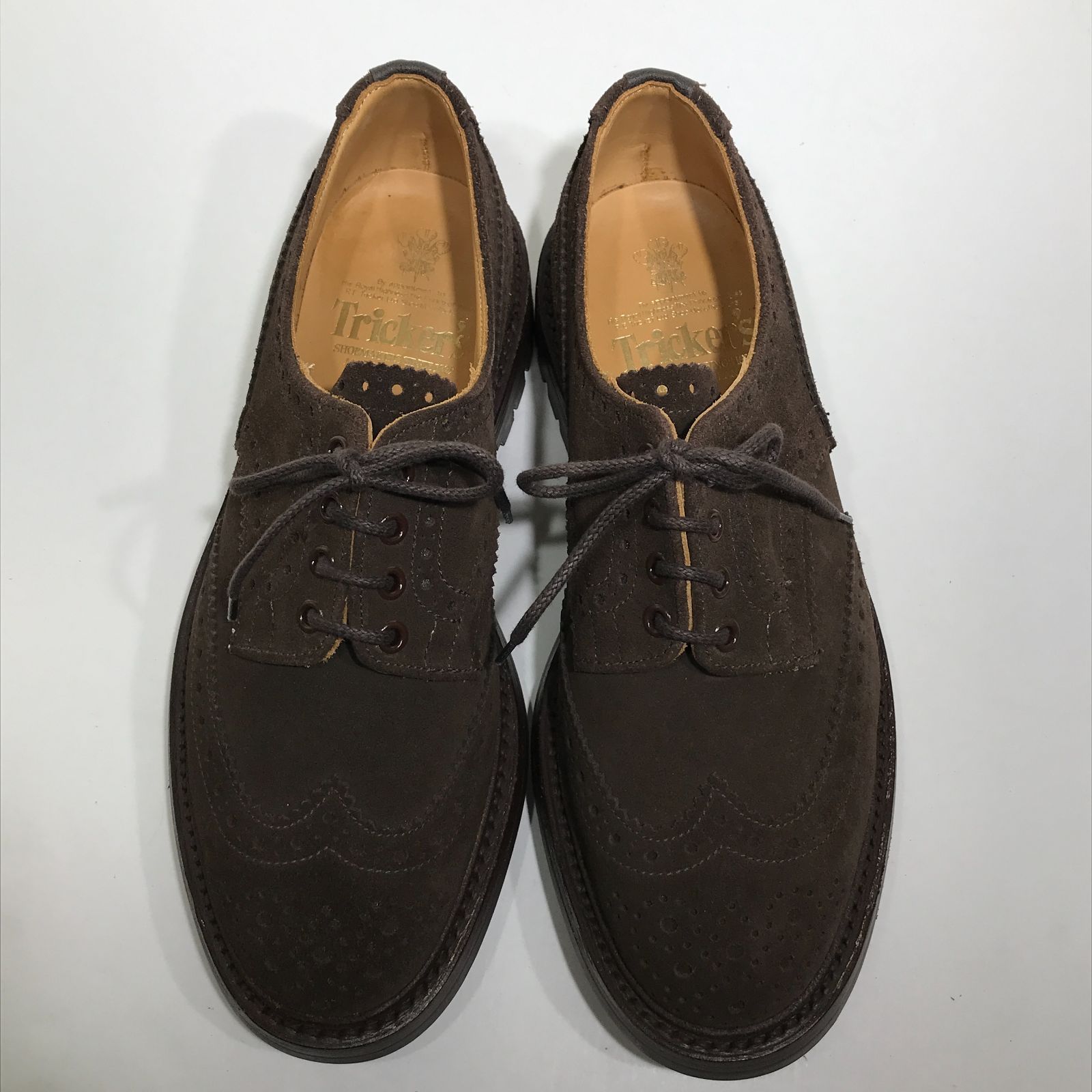 城東80-0710-1】 Tricker's トリッカーズ ウィングチップ カントリーシューズ M5095 ブラウン 26.5cm相当 - メルカリ