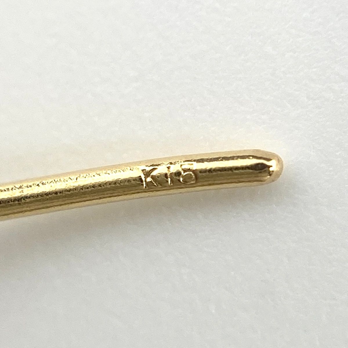 K18ピアスイタリー製タイガーメレダイヤ入り