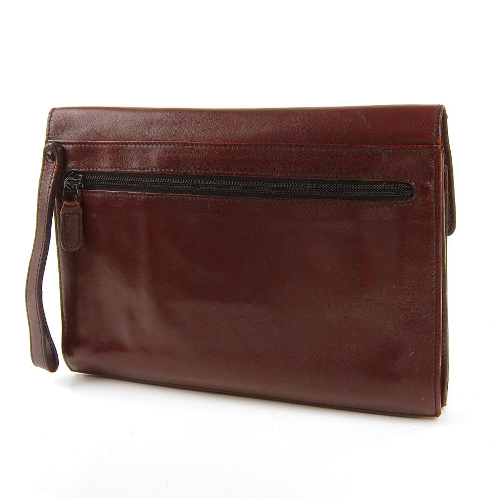 GOLD PFEIL ゴールドファイル ダイヤルロック式 スリールーム レザー セカンドバッグ ボルドー 246548